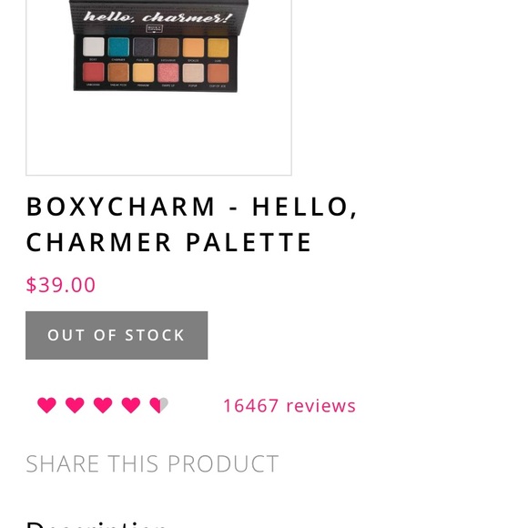 ๐๐ BOXYCHARM - HELLO, CHARMER Palette ๐จ๐๐ - Picture 2 of 4